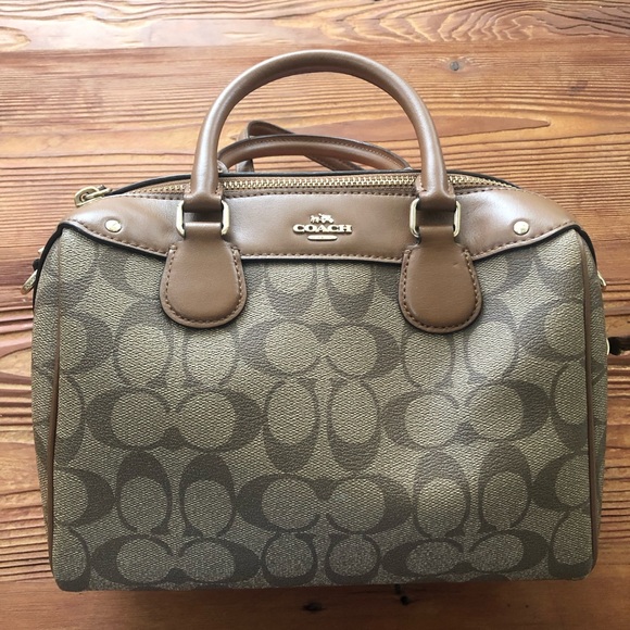 COACH MINI BENNETT SATCHEL, SIGNATURE BROWN - Picture 5 of 12